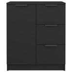 Sideboards 2 pcs Black 60x30x70 cm Engineered Wood