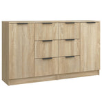Sideboards 2 pcs Sonoma Oak 60x30x70 cm Engineered Wood
