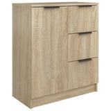 Sideboards 2 pcs Sonoma Oak 60x30x70 cm Engineered Wood - 45-Degree Angle