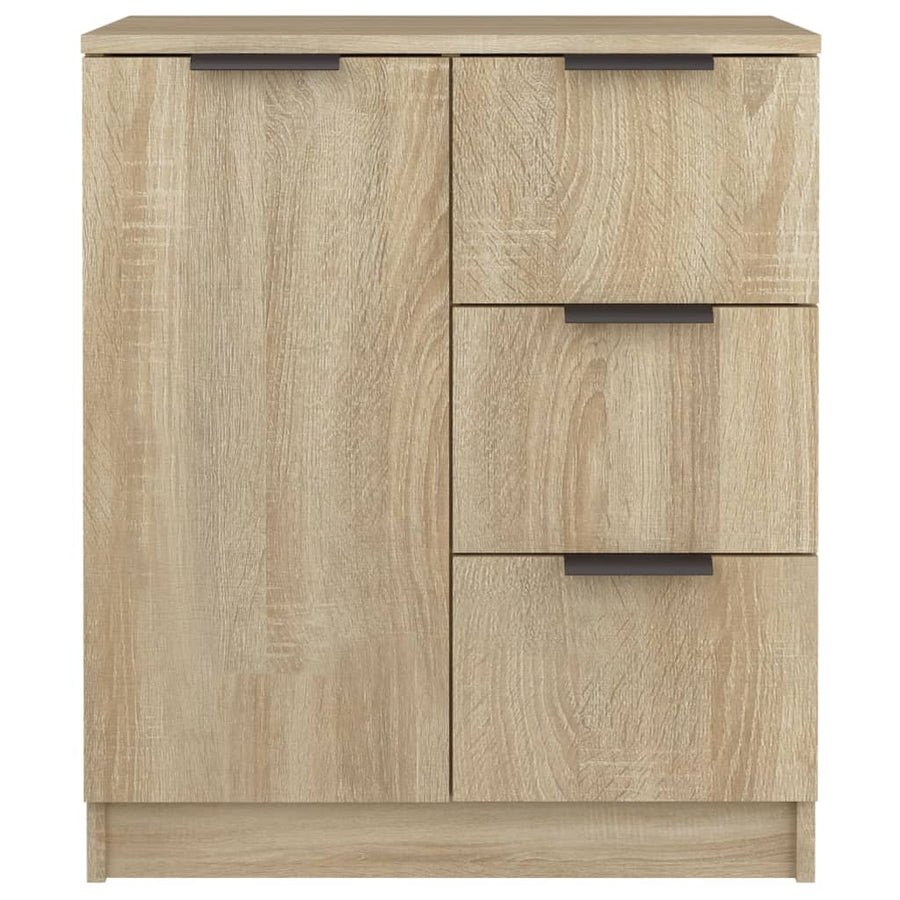 Sideboards 2 pcs Sonoma Oak 60x30x70 cm Engineered Wood