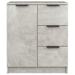 Sideboards 2 pcs Concrete Grey 60x30x70 cm Engineered Wood