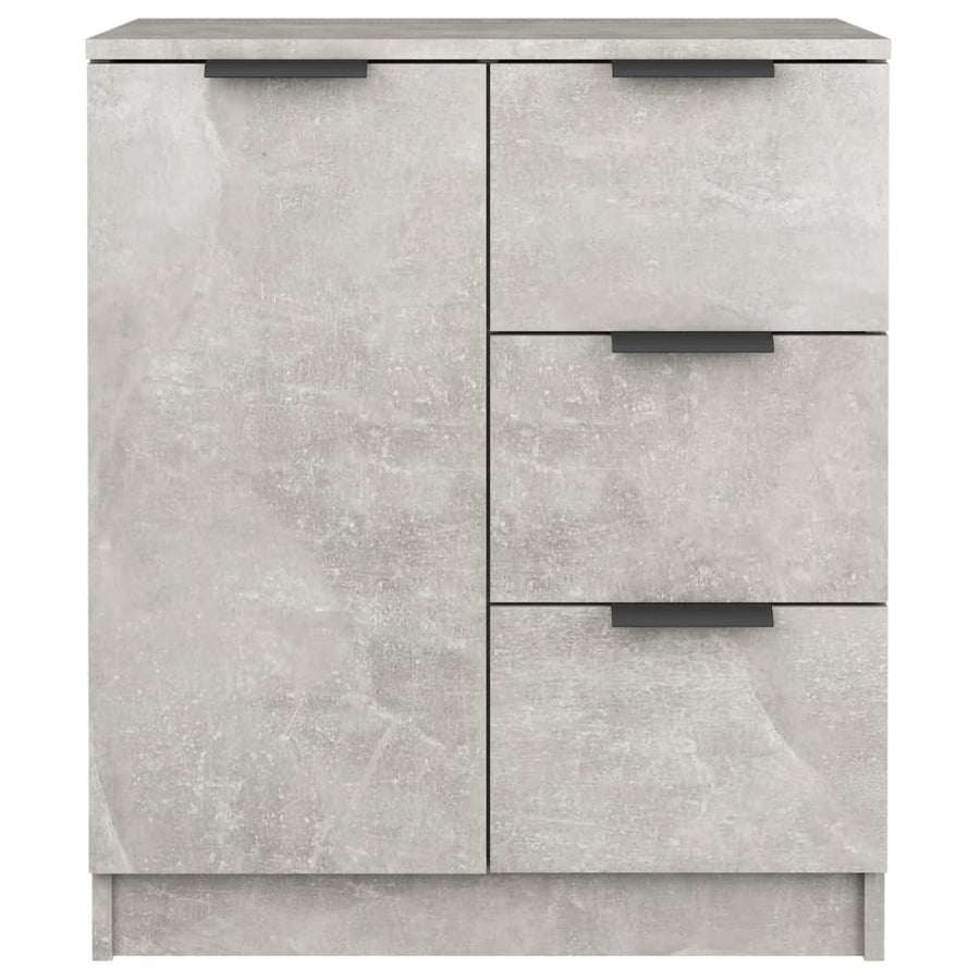Sideboards 2 pcs Concrete Grey 60x30x70 cm Engineered Wood