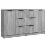 Sideboards 2 pcs Grey Sonoma 60x30x70 cm Engineered Wood