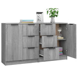 Sideboards 2 pcs Grey Sonoma 60x30x70 cm Engineered Wood