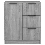 Sideboards 2 pcs Grey Sonoma 60x30x70 cm Engineered Wood