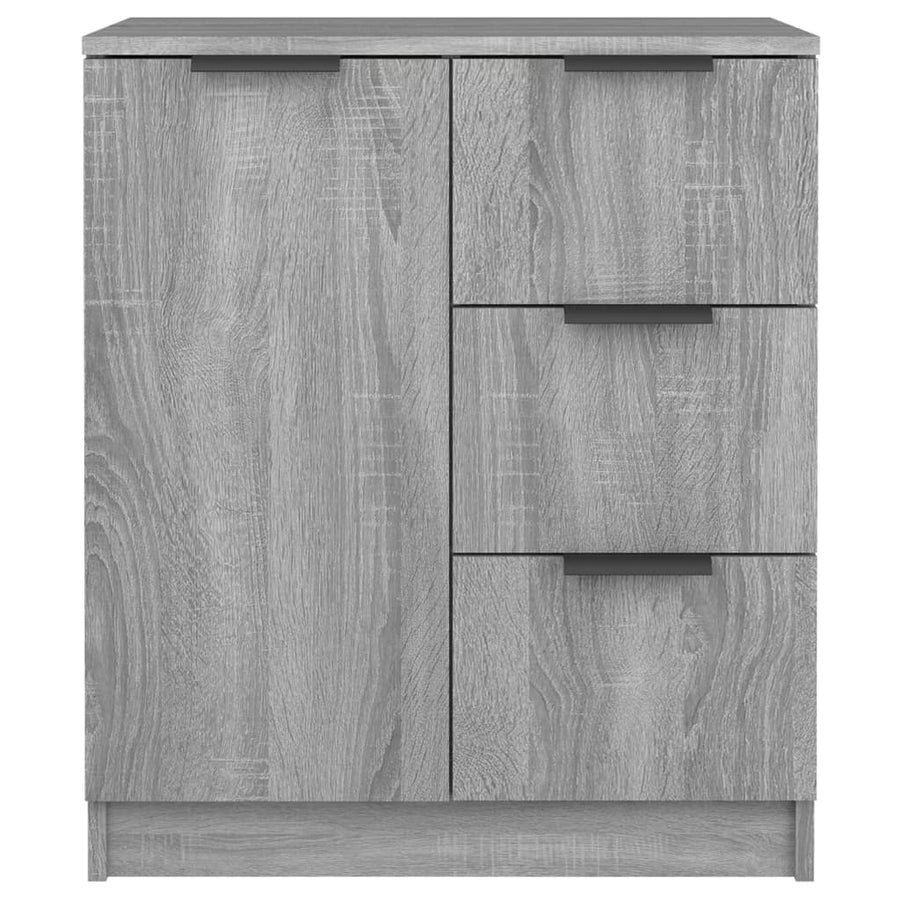 Sideboards 2 pcs Grey Sonoma 60x30x70 cm Engineered Wood