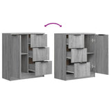 Sideboards 2 pcs Grey Sonoma 60x30x70 cm Engineered Wood