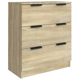 3 Piece Sideboards Sonoma Oak Engineered Wood - Top-Down View