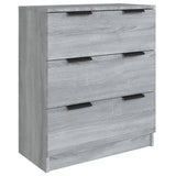 3 Piece Sideboards Grey Sonoma Engineered Wood - Top-Down View