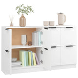 Sideboards 2 pcs White 60x30x70 cm Engineered Wood