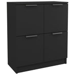 Sideboards 2 pcs Black 60x30x70 cm Engineered Wood