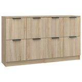 Sideboards 2 pcs Sonoma Oak 60x30x70 cm Engineered Wood