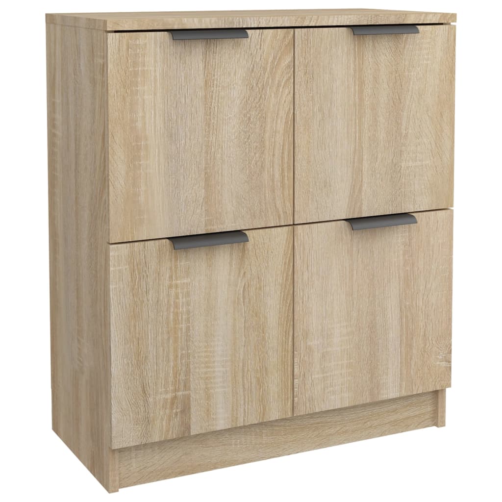 Sideboards 2 pcs Sonoma Oak 60x30x70 cm Engineered Wood