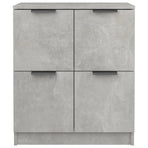 Sideboards 2 pcs Concrete Grey 60x30x70 cm Engineered Wood