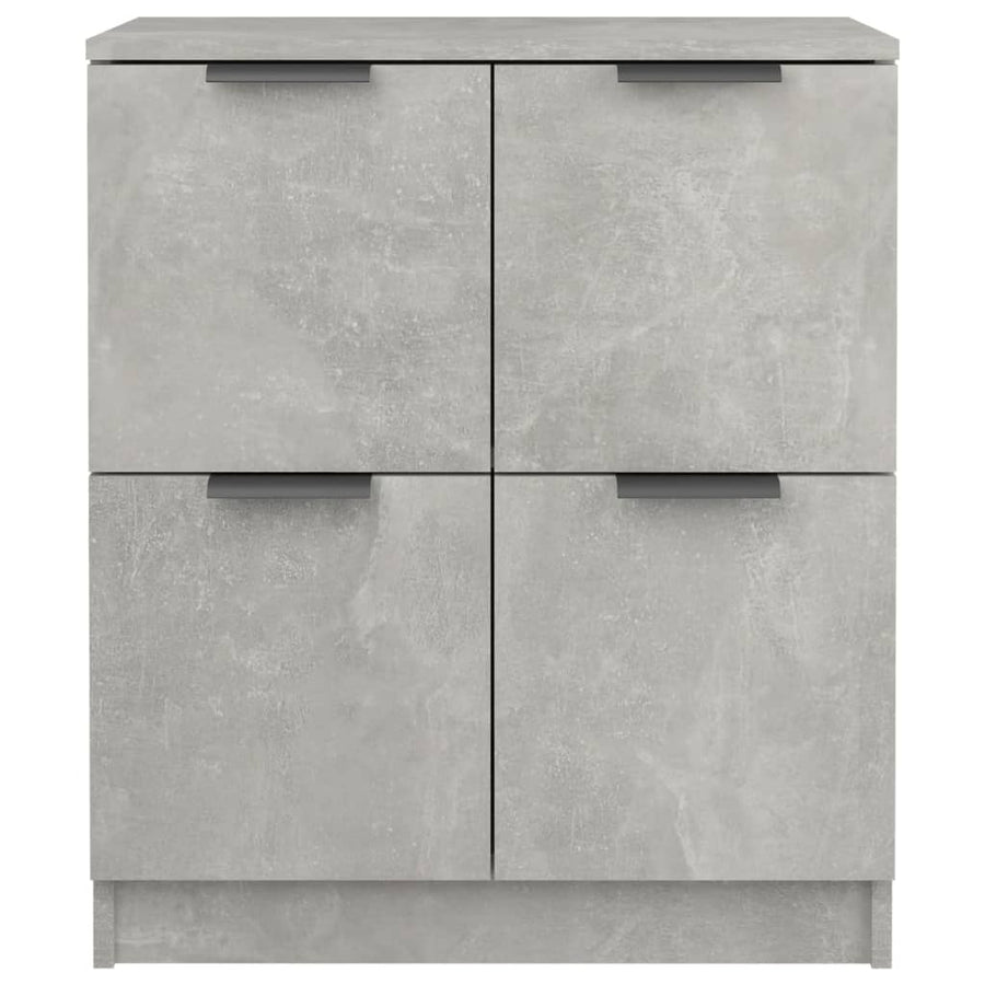 Sideboards 2 pcs Concrete Grey 60x30x70 cm Engineered Wood
