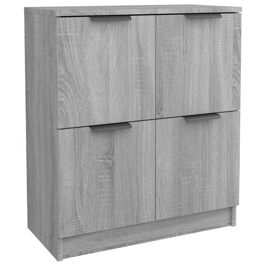 Sideboards 2 pcs Grey Sonoma 60x30x70 cm Engineered Wood