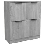 Sideboards 2 pcs Grey Sonoma 60x30x70 cm Engineered Wood