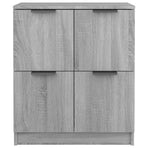 Sideboards 2 pcs Grey Sonoma 60x30x70 cm Engineered Wood