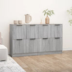 Sideboards 2 pcs Grey Sonoma 60x30x70 cm Engineered Wood
