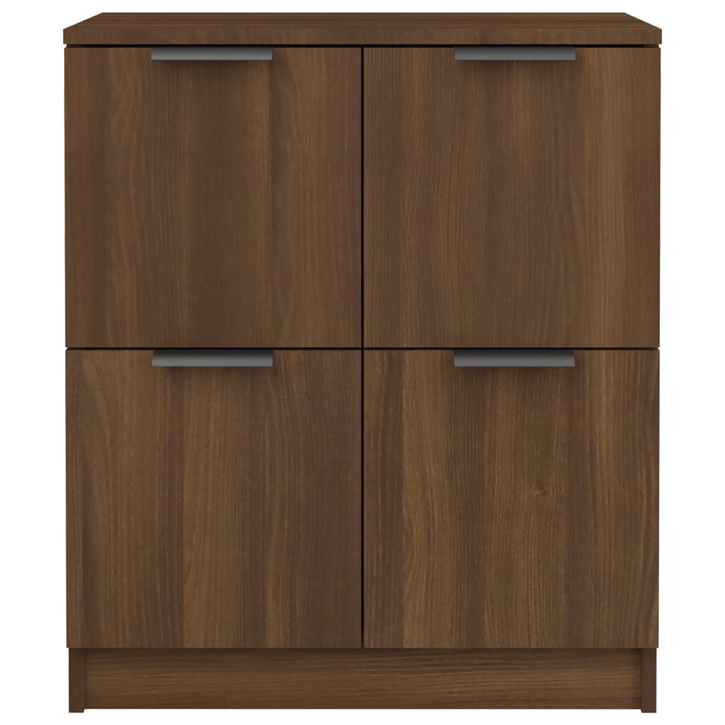 Sideboards 2 pcs Brown Oak 60x30x70 cm Engineered Wood