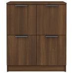 Sideboards 2 pcs Brown Oak 60x30x70 cm Engineered Wood