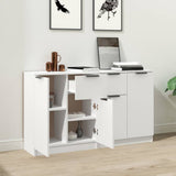 Sideboards 2 pcs White 60x30x70 cm Engineered Wood - Side View