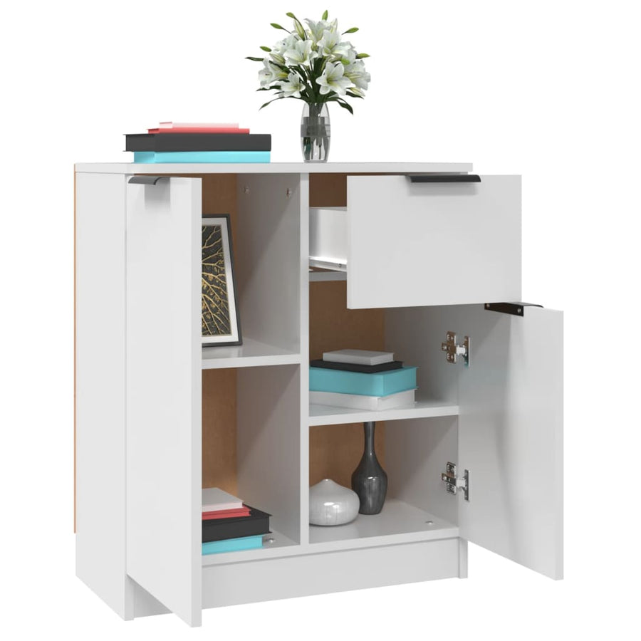 Sideboards 2 pcs White 60x30x70 cm Engineered Wood