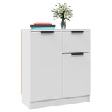 Sideboards 2 pcs White 60x30x70 cm Engineered Wood - 45-Degree Angle