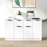 Sideboards 2 pcs White 60x30x70 cm Engineered Wood