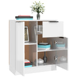 Sideboards 2 pcs High Gloss White 60x30x70 cm Engineered Wood