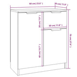 Sideboards 2 pcs High Gloss White 60x30x70 cm Engineered Wood - Extra Image