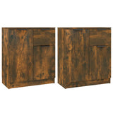 Sideboards 2 pcs Smoked Oak 60x30x70 cm Engineered Wood