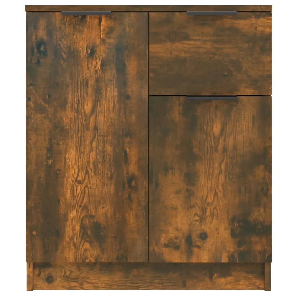 Sideboards 2 pcs Smoked Oak 60x30x70 cm Engineered Wood
