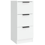 Sideboards 3 pcs White Engineered Wood