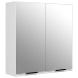 5 Piece Bathroom Cabinet Set White Engineered Wood - Close-Up Angle