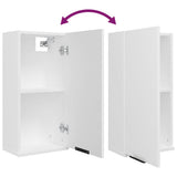 5 Piece Bathroom Cabinet Set White Engineered Wood - Extra Image
