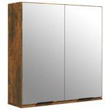 4 Piece Bathroom Cabinet Set Smoked Oak Engineered Wood - Close-Up Angle