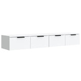 Wall Cabinets 2 pcs White 68x30x20 cm Engineered Wood - Front View