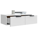 Wall Cabinets 2 pcs White 68x30x20 cm Engineered Wood - 45-Degree Angle