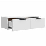 Wall Cabinets 2 pcs White 68x30x20 cm Engineered Wood - Low Angle