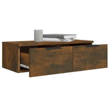 Wall Cabinets 2 pcs Smoked Oak 68x30x20 cm Engineered Wood - 45-Degree Angle