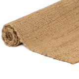 Rug Rectangular Natural 120x180 cm Jute