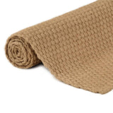 Rug Rectangular Natural 80x160 cm Jute - Top-Down View