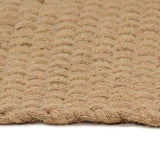Rug Rectangular Natural 120x180 cm Jute - Side View