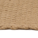 Rug Rectangular Natural 160x230 cm Jute - Side View