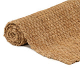 Rug Rectangular Natural 120x180 cm Jute - Top-Down View