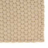 Rug Rectangular Natural 120x180 cm Cotton - Front View