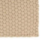 Rug Rectangular Natural 180x250 cm Cotton - Front View