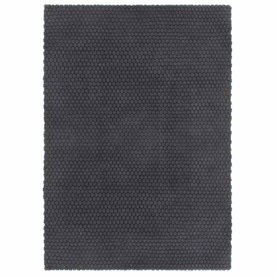 Rug Rectangular Anthracite 120x180 cm Cotton