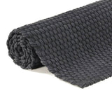 Rug Rectangular Anthracite 180x250 cm Cotton - Top-Down View